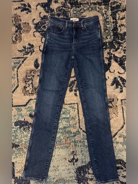 Madewell Dark Indigo High-Rise Skinny Jeans